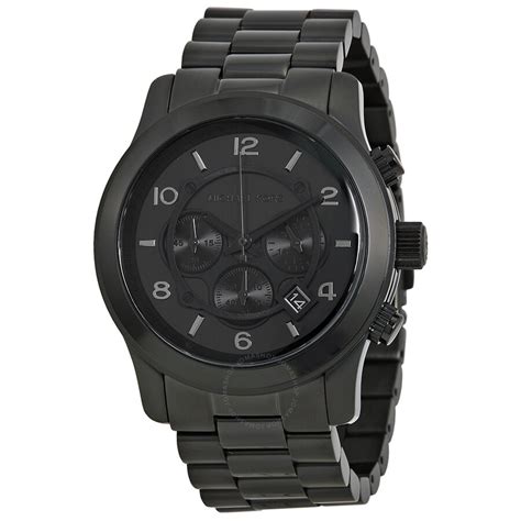 michael kors murdered out watch|Men's Michael Kors Blacked Out Runway Chronograph Watch .